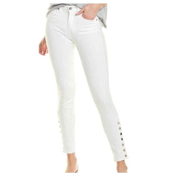 Veronica Beard Pants - Veronica Beard Kate White Skinny Jeans Size 26 2